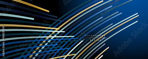 Abstract colorful lines vector background. Internet, big data and technology connections concept, abstract template