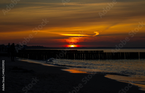 sunset at the beach