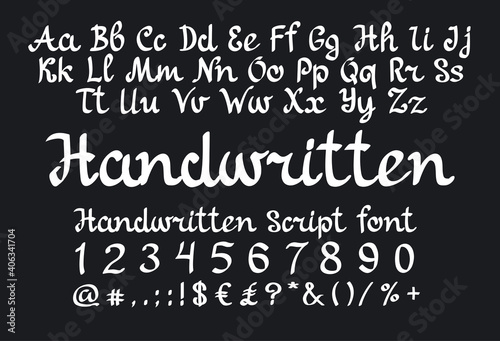 handwritten script font