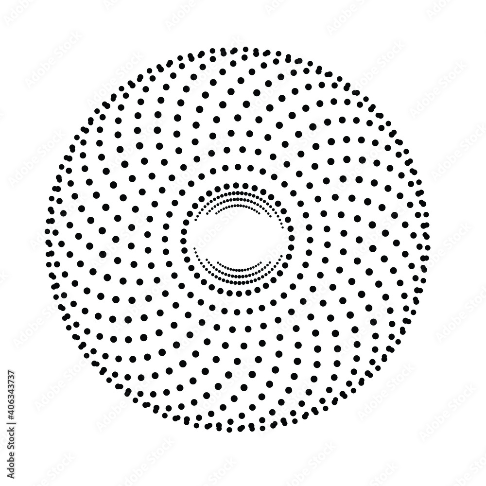 Halftone dots in circle form. round logo . vector dotted frame . design element Halftone dots in circle form. round logo . vector dotted frame . design element