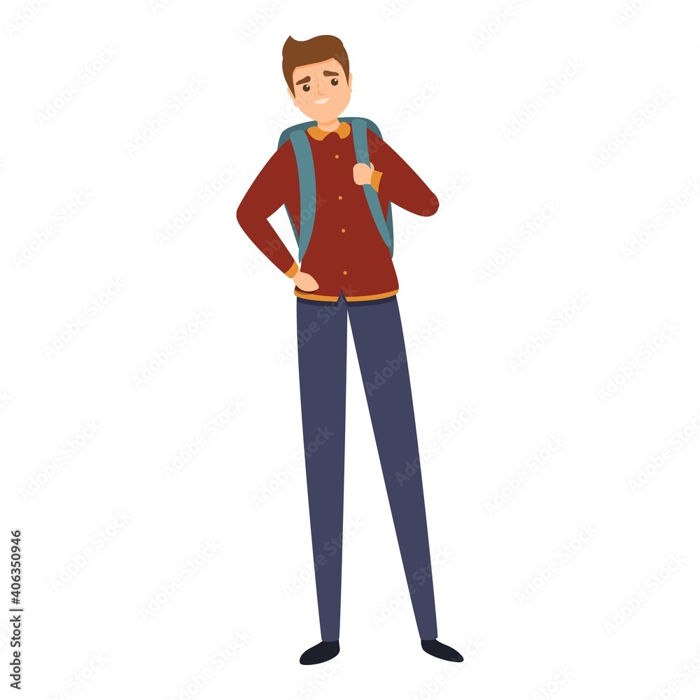 Student uniform icon. Cartoon of student uniform vector icon for web design isolated on white background Student uniform icon. Cartoon of student uniform vector icon for web design isolated on white background