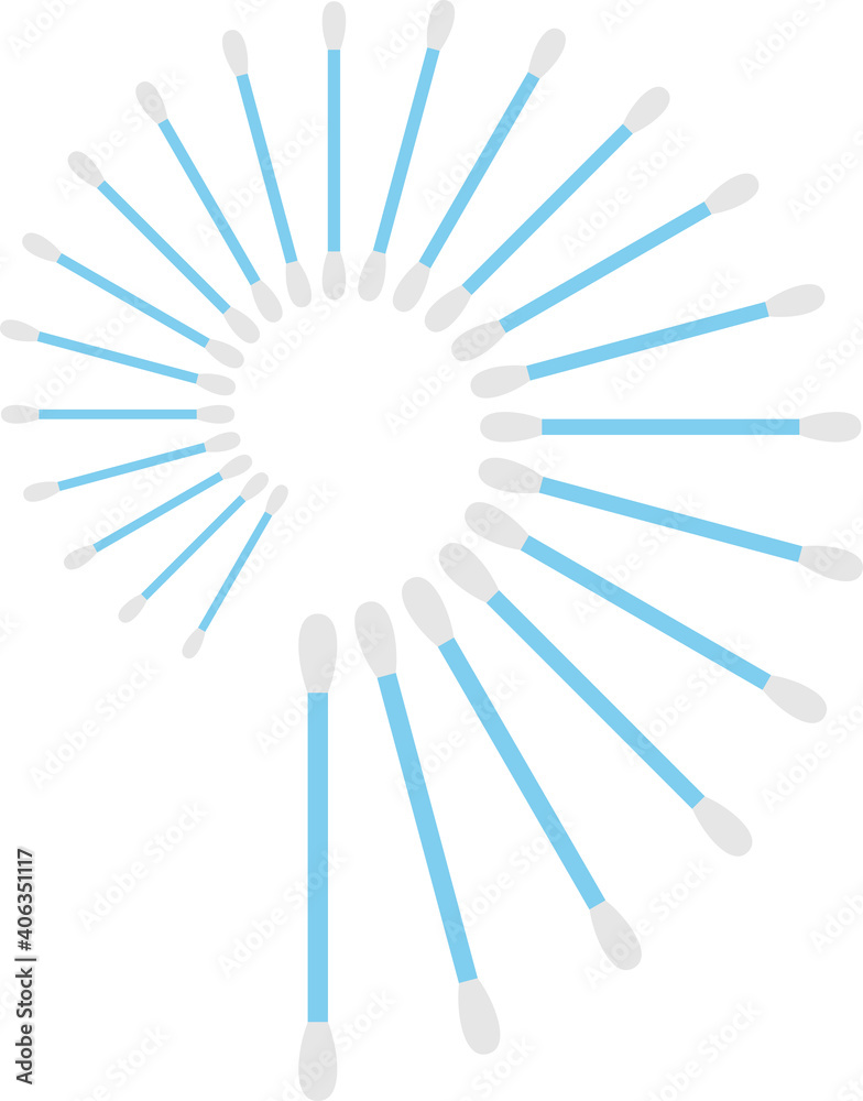 Cotton Swab Icon Pattern Cotton Swab Icon Pattern