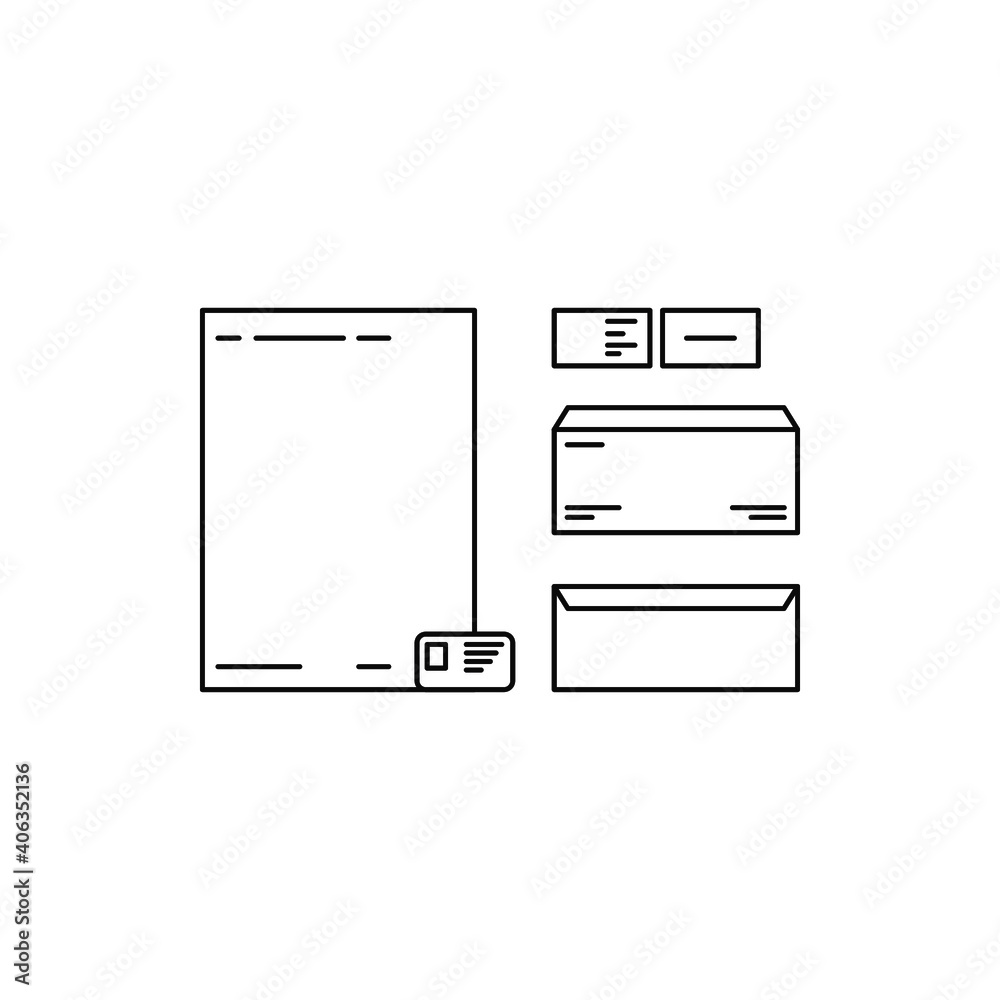 Corporate stationary symbol icon or Logo Template Corporate stationary symbol icon or Logo Template