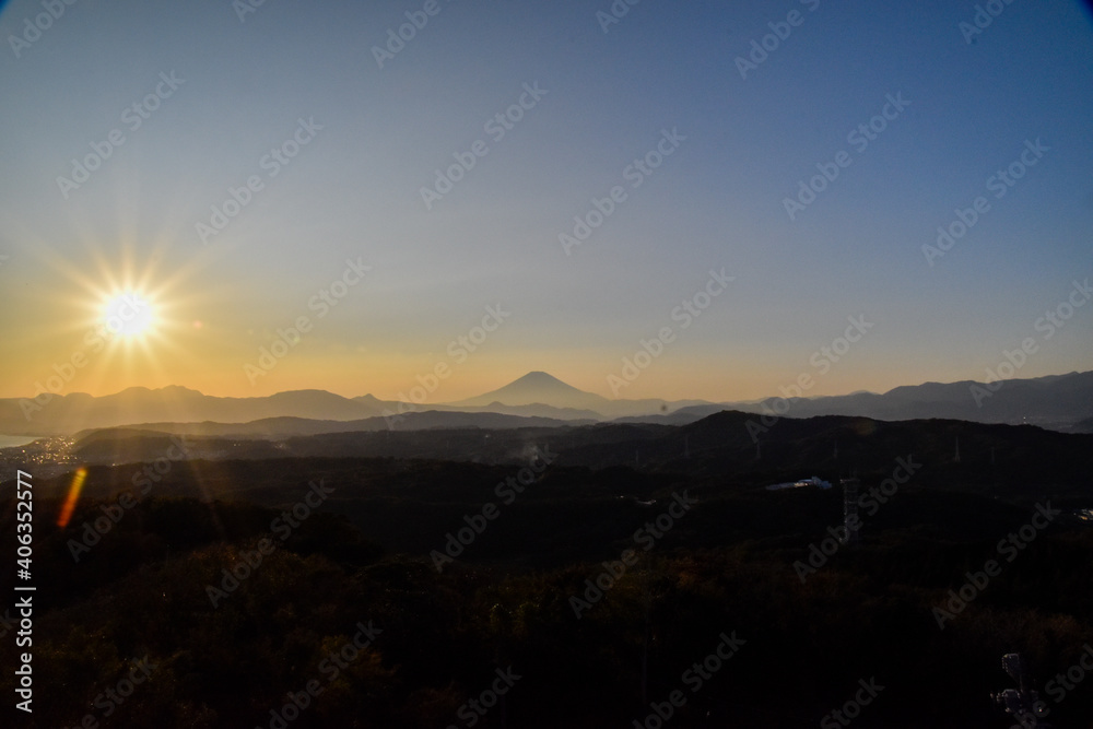 Fototapeta premium Mt. Fuji at Dusk
