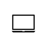 Digital devices laptop vector icon eps