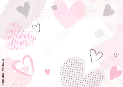 バレンタイン　背景イラスト