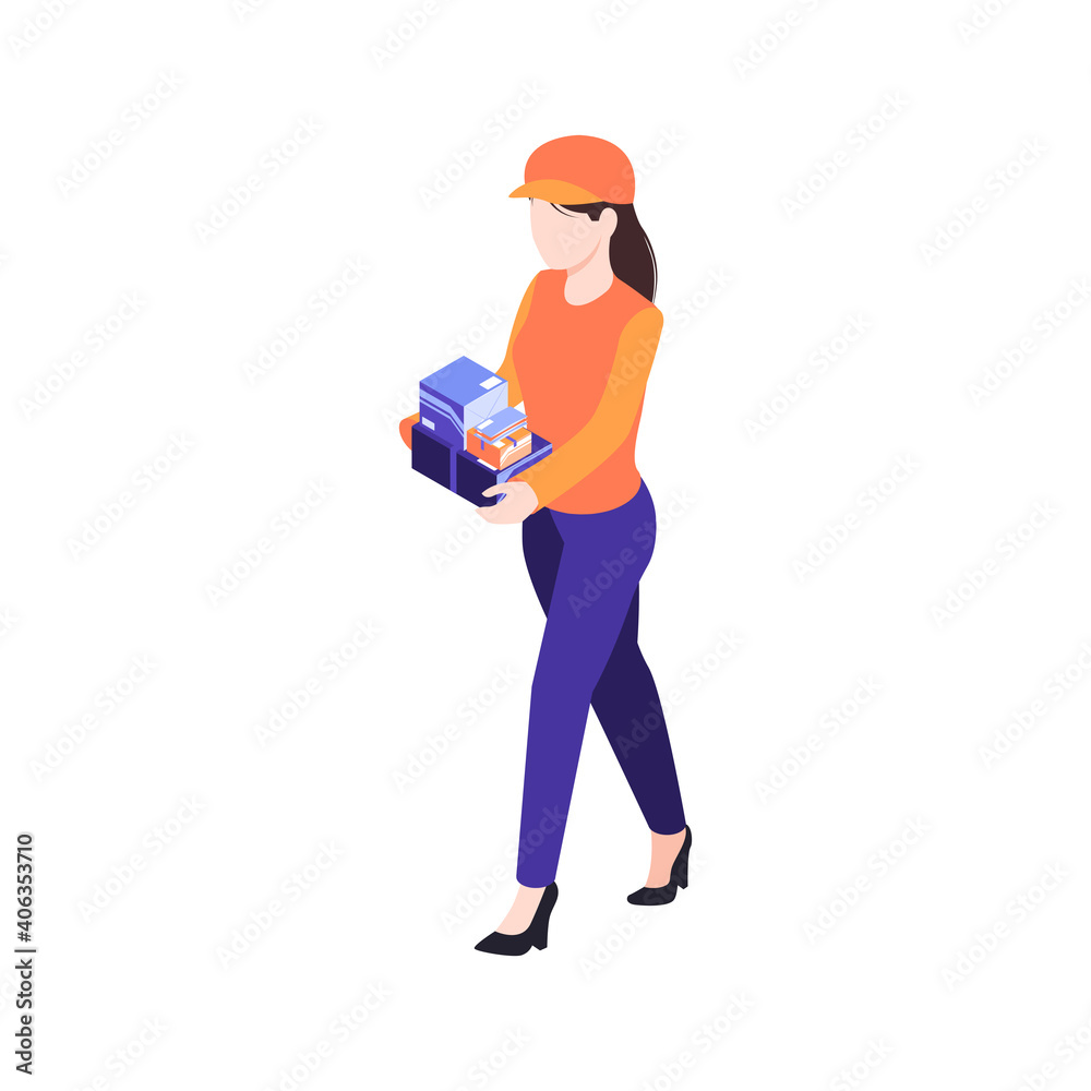 Postal Employee Illustration Postal Employee Illustration