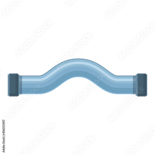 Copper pipe icon. Cartoon of copper pipe vector icon for web design isolated on white background