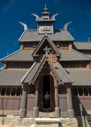 Église en bois debout à Oslo, Norvège © Jorge Alves