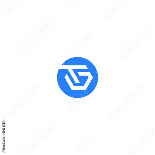 TG logo TG icon TG vector TG monogram TG letter TG minimalist TG triangle TG flat Unique modern flat abstract logo design  