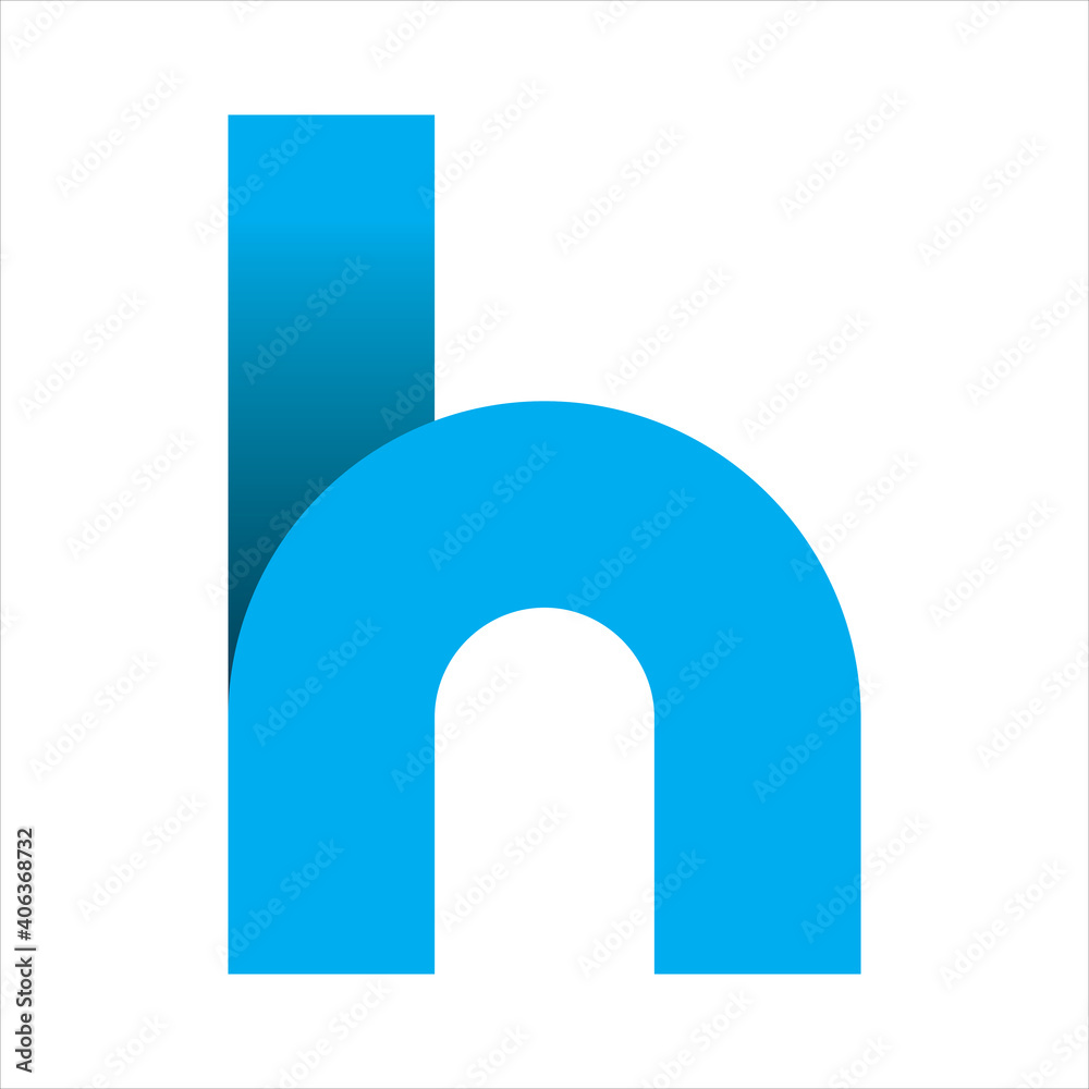 modern blue letter h logo design modern blue letter h logo design