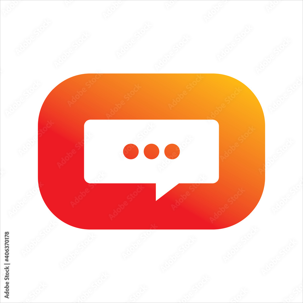 square chat color logo design square chat color logo design