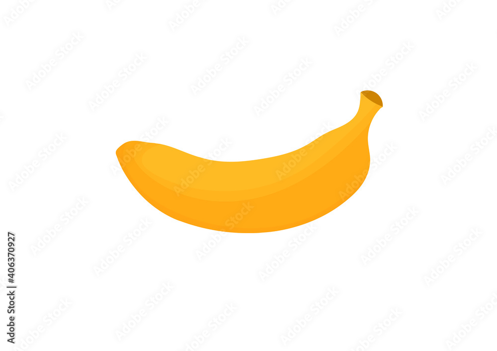 simple banana design with a combination of dark yellow and light yellow