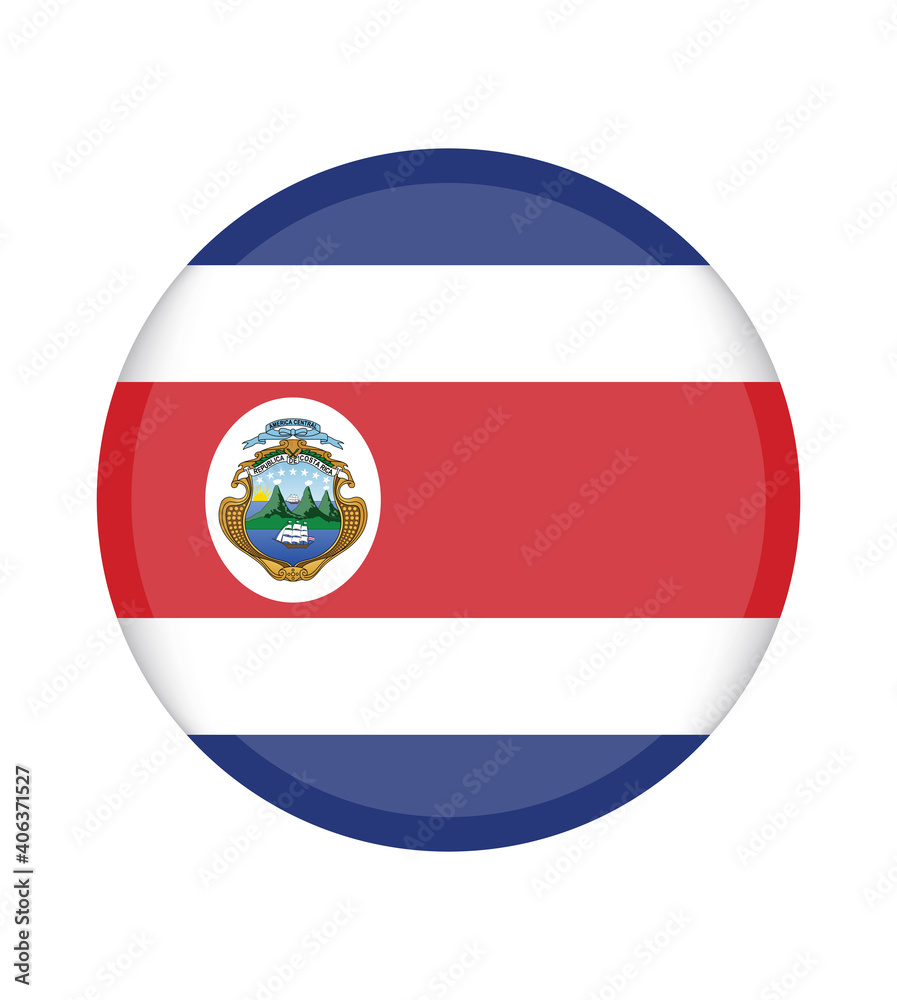 National Costa Rica flag, official colors and proportion correctly. National Costa Rica flag. Vector illustration. EPS10. Costa Rica flag vector icon, simple, flat design for web or mobile app.
