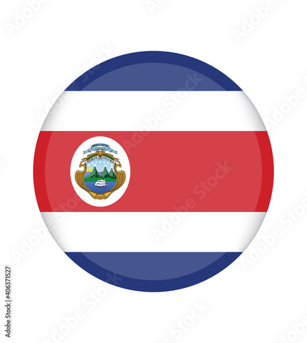 National Costa Rica flag  official colors and proportion correctly. National Costa Rica flag. Vector illustration. EPS10. Costa Rica flag vector icon  simple  flat design for web or mobile app.