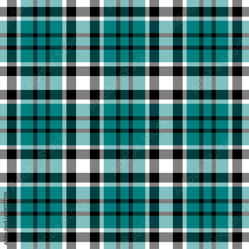 Plaid seamless pattern. Vector background of textile ornament. Flat fabric design.