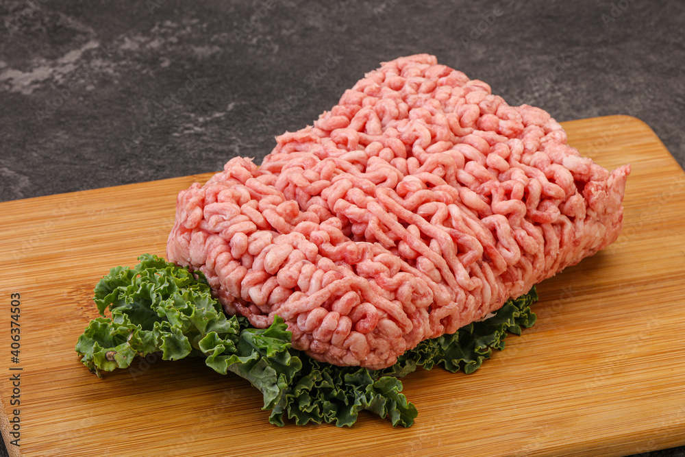 Raw pork minced meat for cooking Raw pork minced meat for cooking