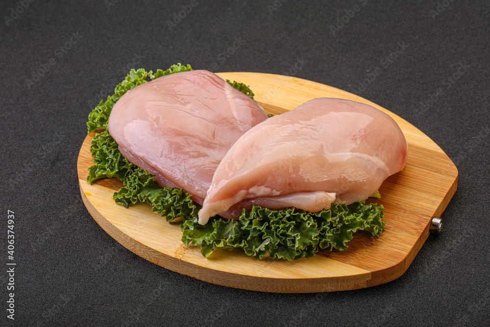 Raw chicken breast for cooking Raw chicken breast for cooking