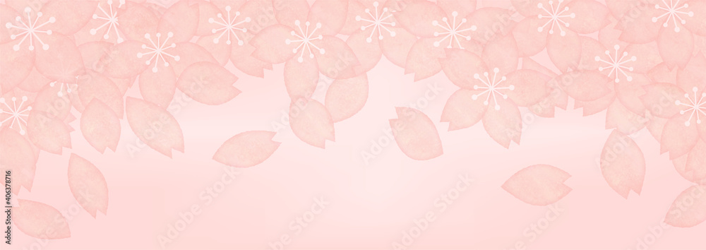 桜の背景イラスト