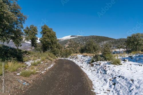 Sierra Nevada dirt road in southern Spain