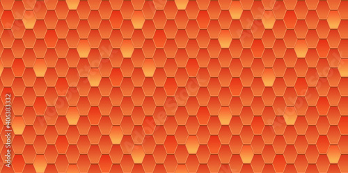 Vector seamless pattern of red roof tile. Red shingles roof texture background. Orange roof tile for house covering. Vector illustration.