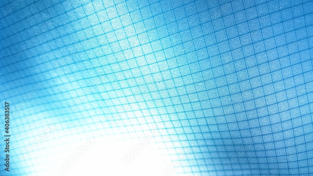 Square grid blue color and glowing  background
