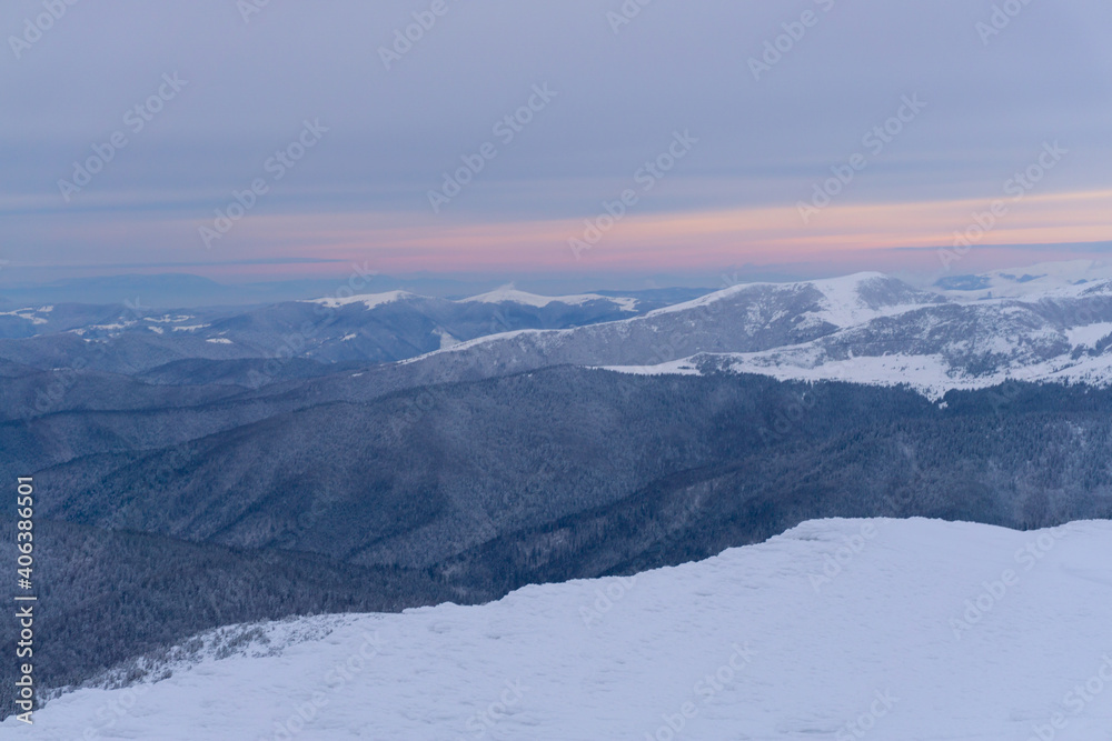 mountain landscape, winter mountain views mountain landscape, winter mountain views