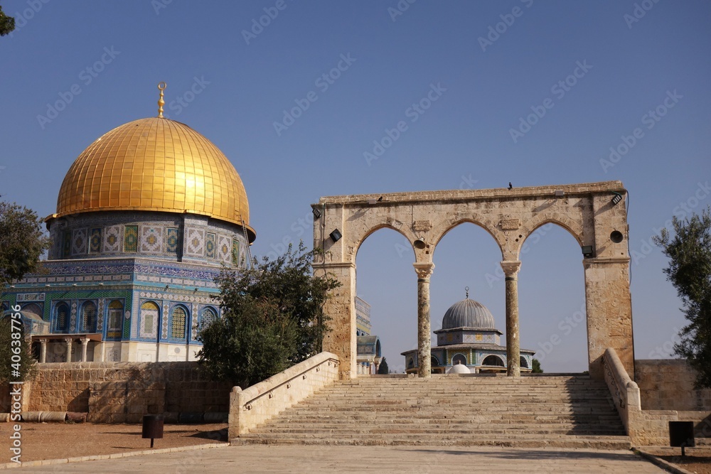 Fototapeta premium Golden mosque Jerusalem