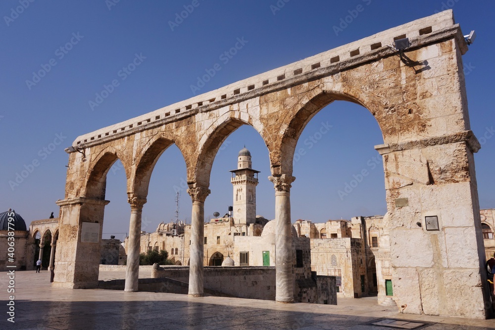 Arches in old city Jerusalem