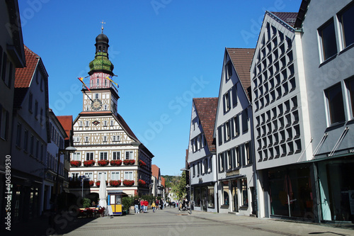 A street in German town Kirchheim unter Teck	