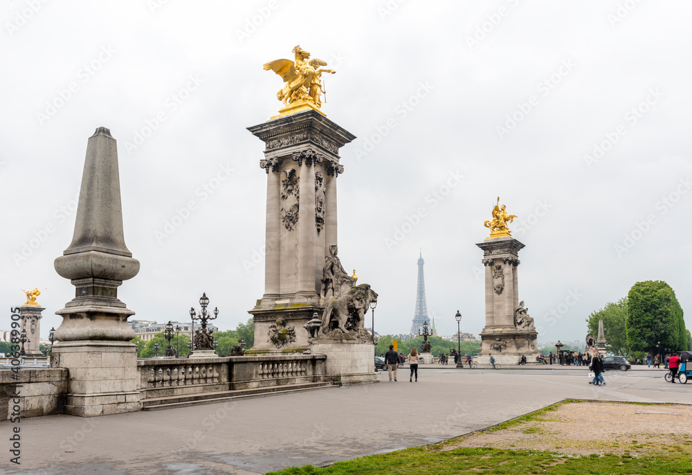 Obraz premium Pont Alexandre III Bridge in Paris.