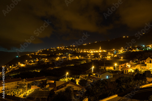 Night lights of Village on Madeira