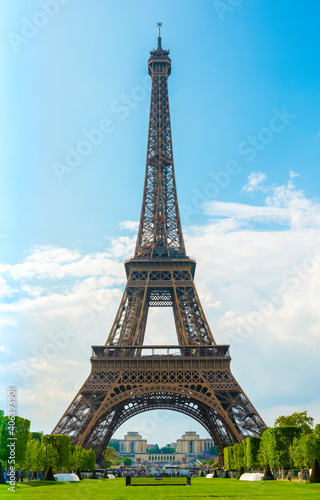 The Eiffel Tower in Paris, France.