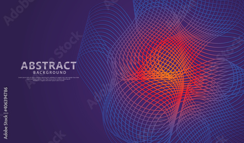 3D modern wave curve abstract presentation background. Luxury paper cut background. vector illustration