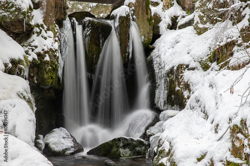 Obere Stufe am Menzenschander Wasserfall