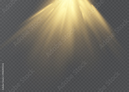 Vector transparent sunlight special lens flare light effect.