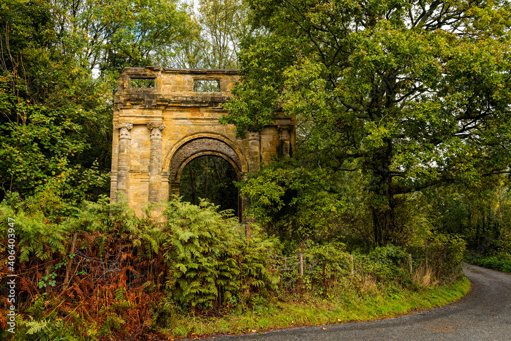 The old gate house to Mereworth Castle near Maidstone in Kent, England. The old gate house to Mereworth Castle near Maidstone in Kent, England.