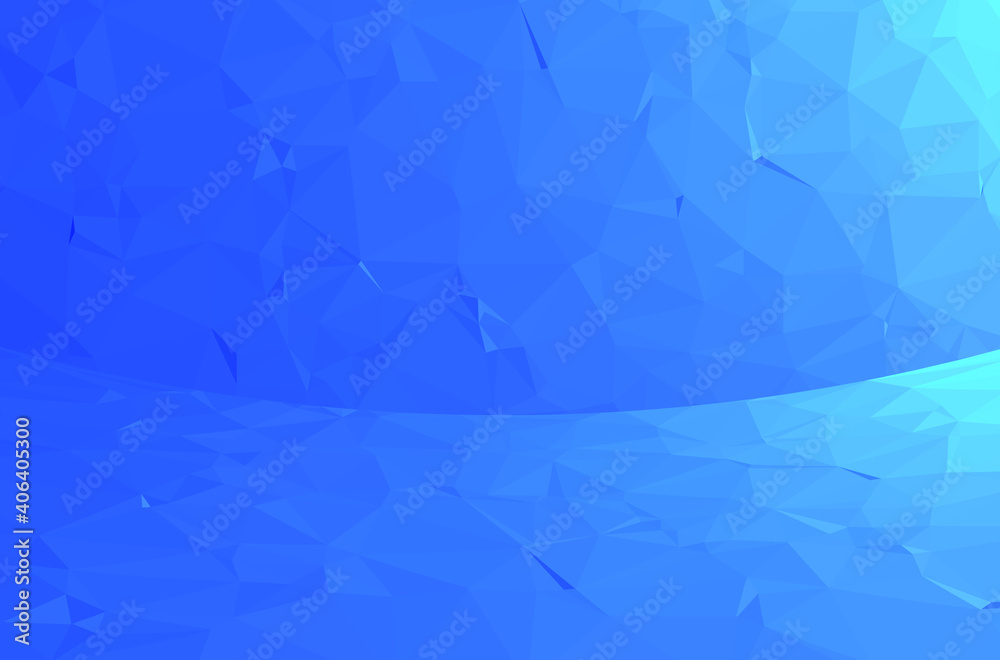 Obraz premium Abstract Blue Triangles Polygon Geometry Background, Vector EPS 10