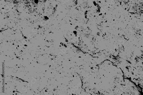 Black Eroded Stone Texture on Gray Background, Using for Image Overlay and Multiply.