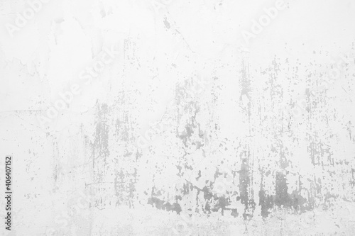 White Weathered Wall Background, Suitable for Construction and Architecture Concept. © mesamong