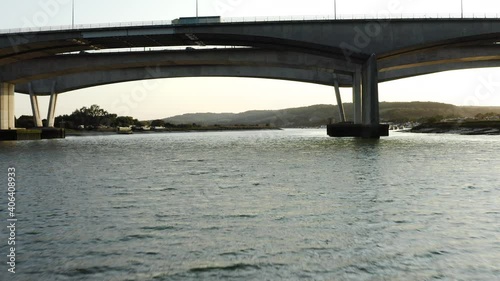 Sunset view of River Medway photo