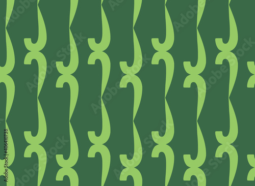 Vector texture background  seamless pattern. Hand drawn  green colors.