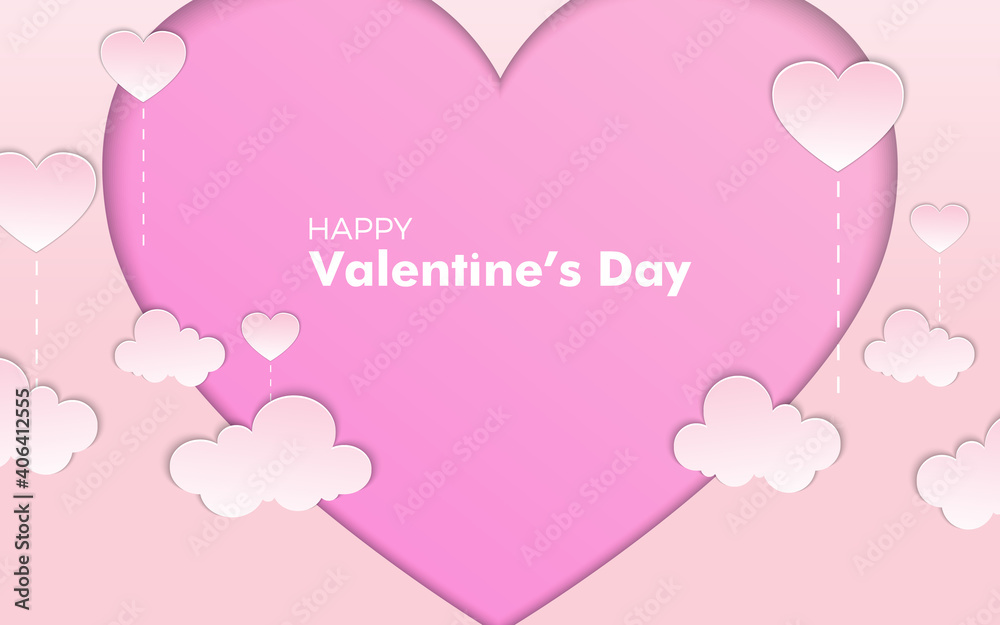 Valentine's day background template for banner, party flyer, poster & brochure. Valentine's day background template for banner, party flyer, poster & brochure.