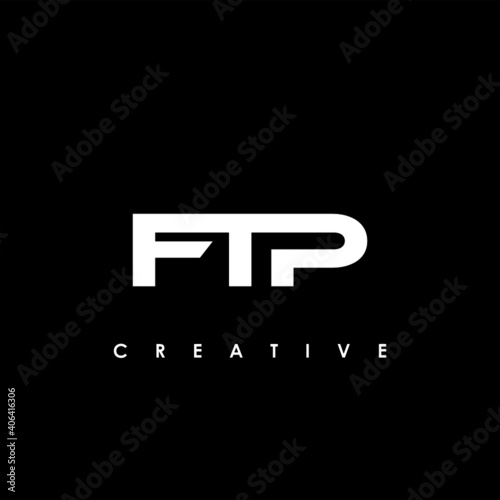 FTP Letter Initial Logo Design Template Vector Illustration