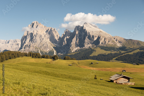 Autumn in the dolomite mountains - Seiser Alm