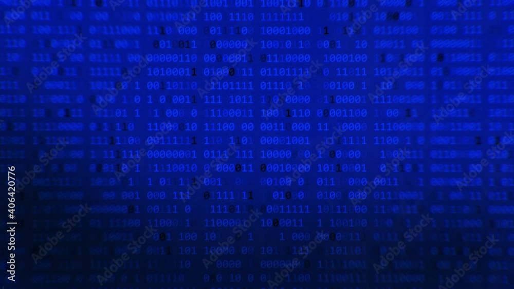 Digital binary data and secure data concept in perspective. Abstract binary code for technology in blue. Digital binary data and secure data concept in perspective. Abstract binary code for technology in blue.