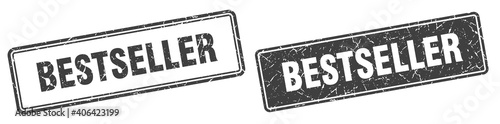 bestseller stamp set. bestseller square grunge sign