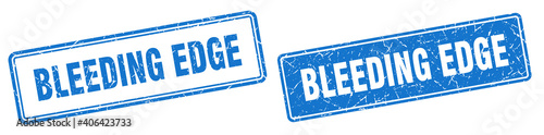 bleeding edge stamp set. bleeding edge square grunge sign