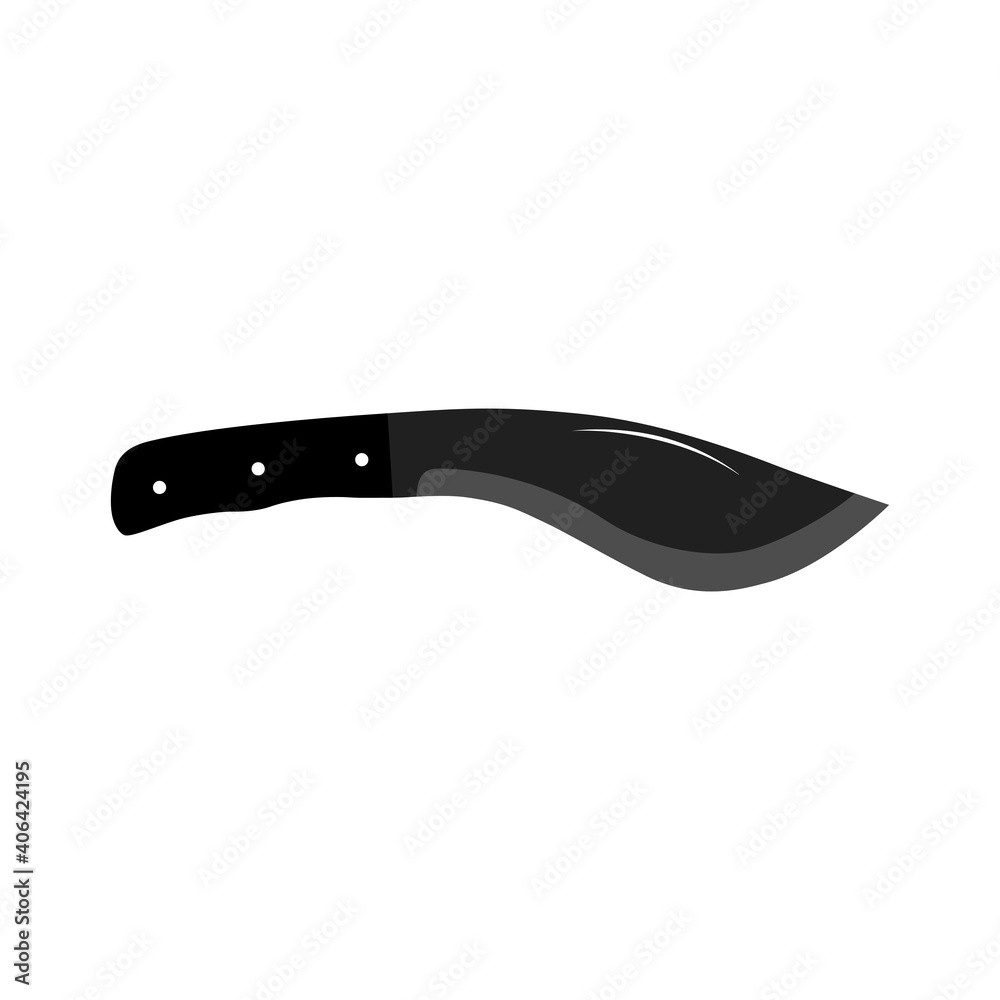 knife on a white background. Silhouette vector design. knife on a white background. Silhouette vector design.