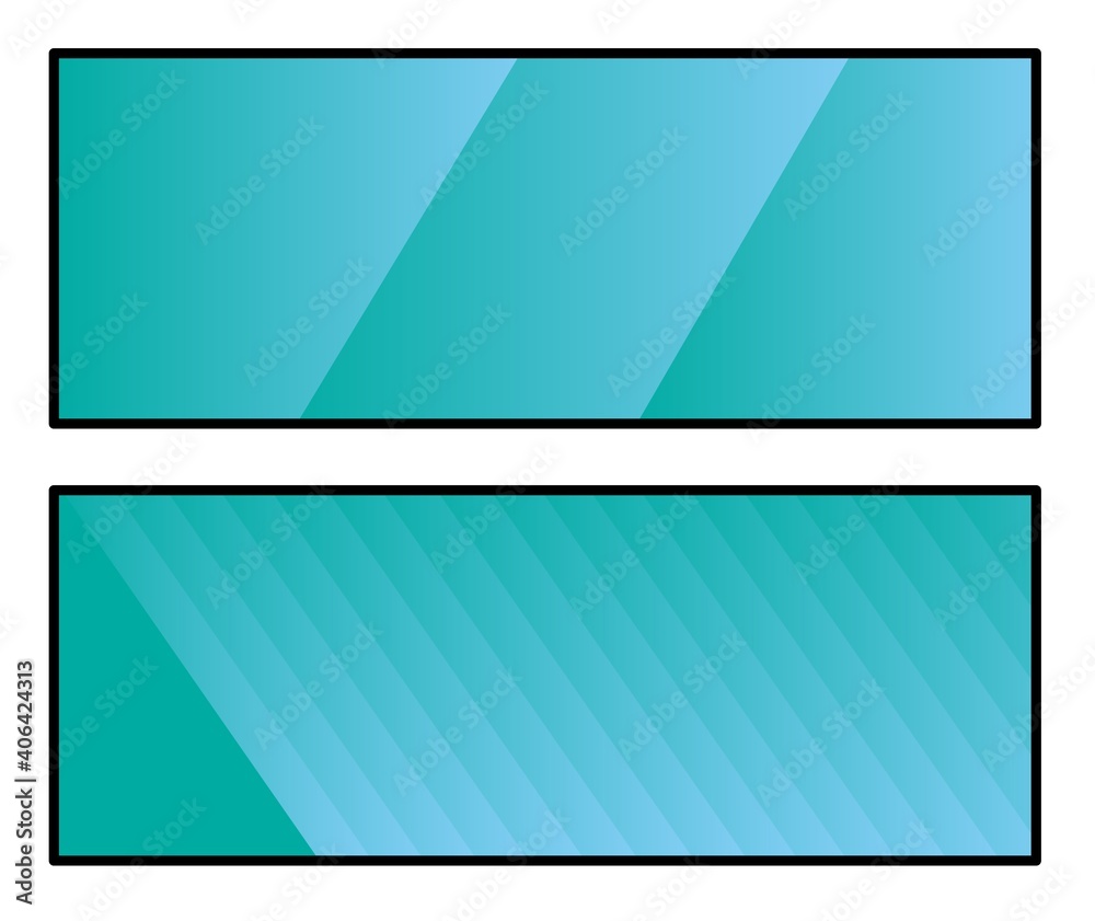 set of banners with gradient set of banners with gradient